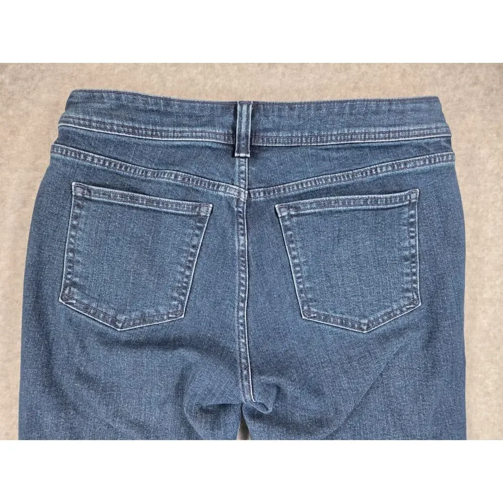 GAP Women's '70s Flare Jeans Low Rise Blue Denim Size 29 8R Stretch Vintage Styl